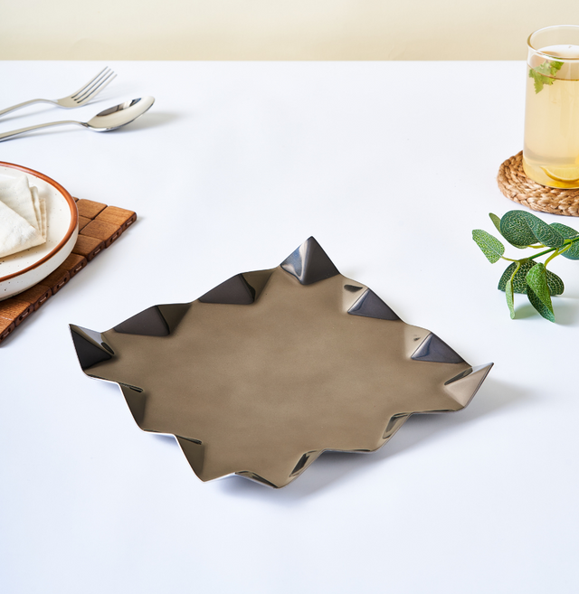 Criss Cross Platter With PU - Small