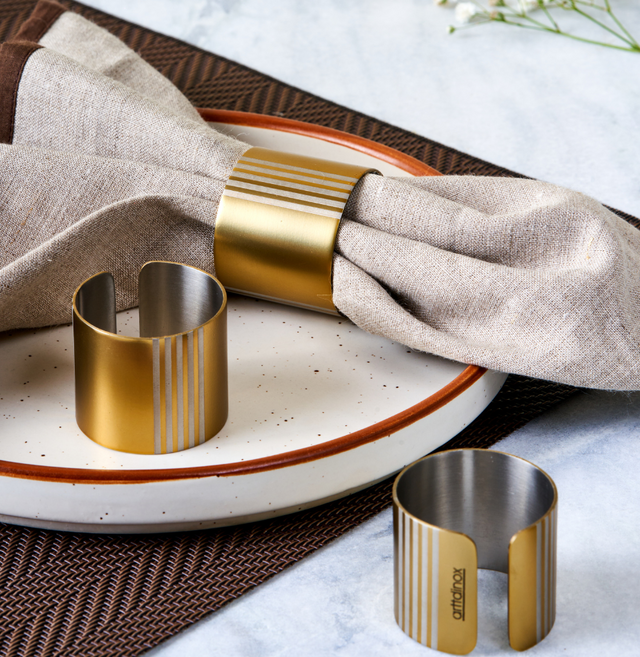 Decoline - Gold Napkin Rings