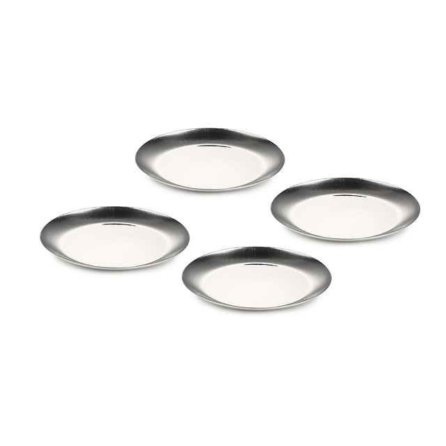Pink Bloom Quarter Textured Plate | Set of 4