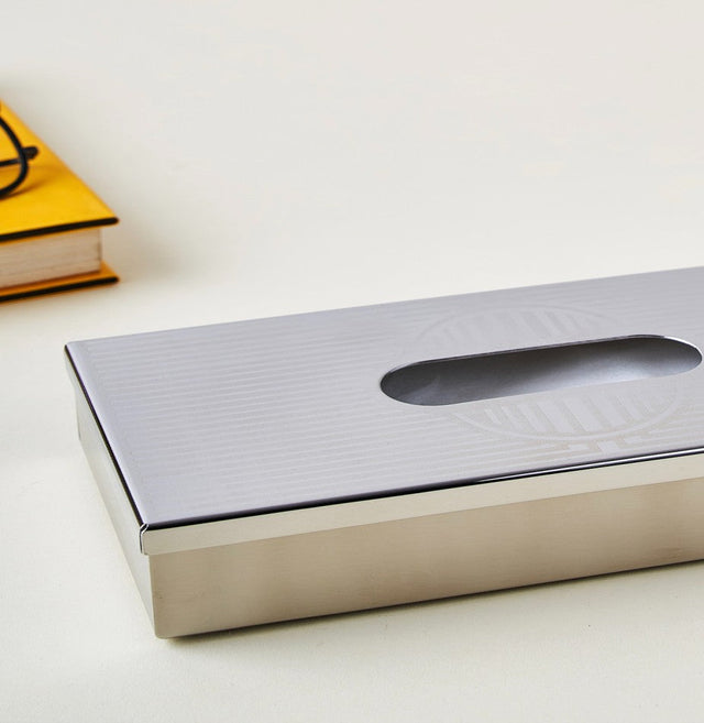 Art Deco Stainless Steel Premium Tissue Box