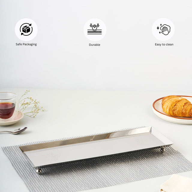Flower Longish Platter | Large