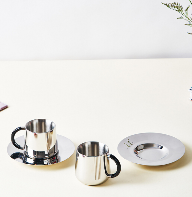 Deco Cup & Saucer | Luxury Cup Set of 2