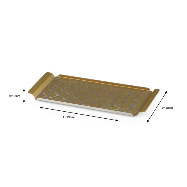 Ikat Tray | Gold