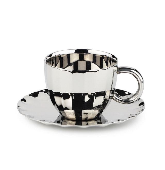 Dome Cup & Saucer Set of 2