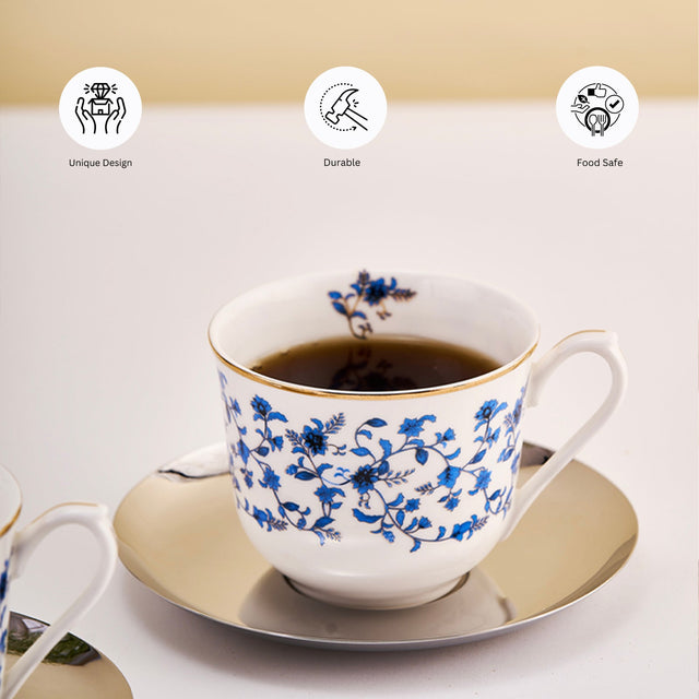 Royal Lapiz Cup and Saucer | Set of 2