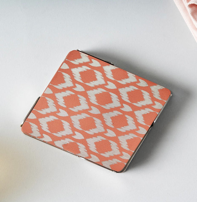 Ikat Coaster Set of 6 Pink