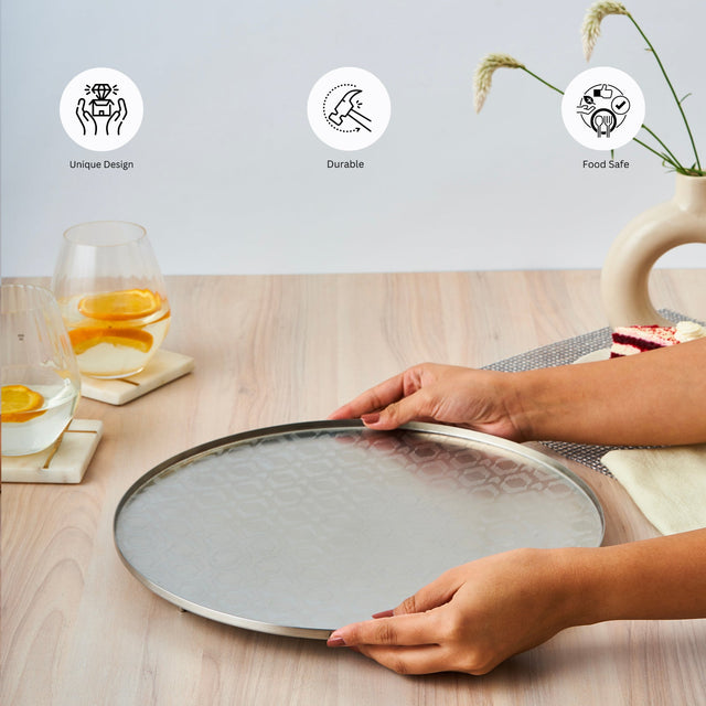 Ikat Platter Matt Finish | Large