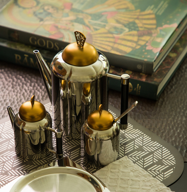 Fluted Tea Set Plain | Set of 3