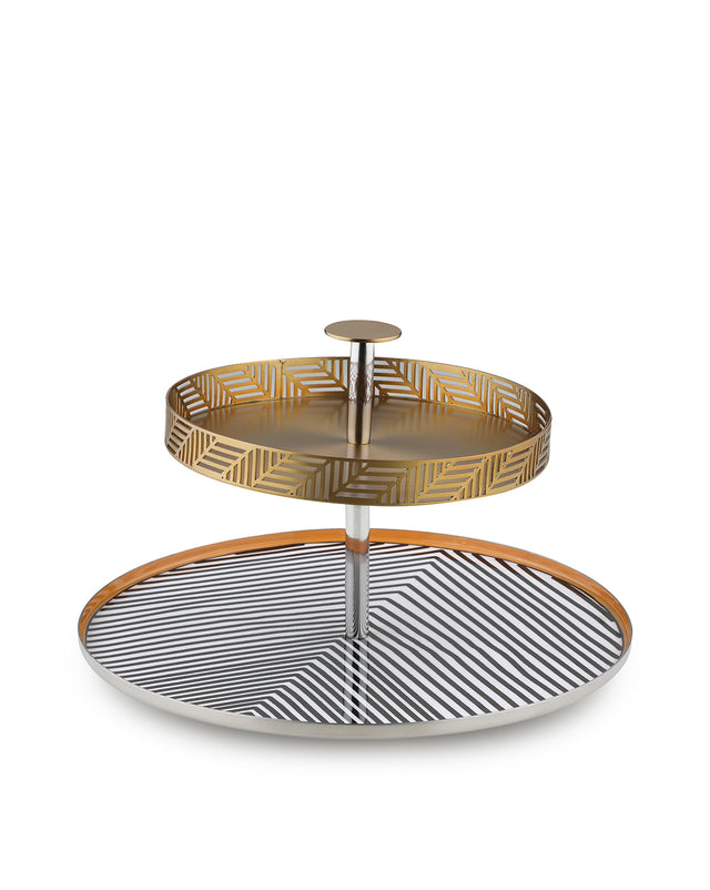 Maasai Two Tier Serveware Platter