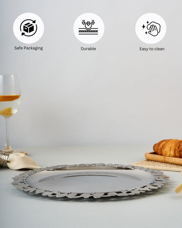 Burano Plate - Steel