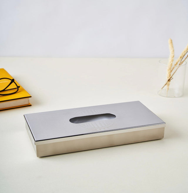 Art Deco Stainless Steel Premium Tissue Box