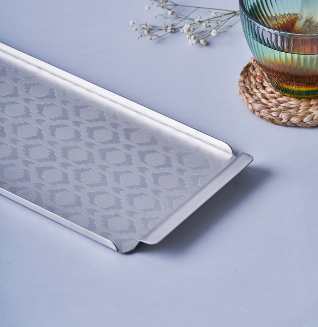 Ikat Matt Finish - Large Designer Serving Tray