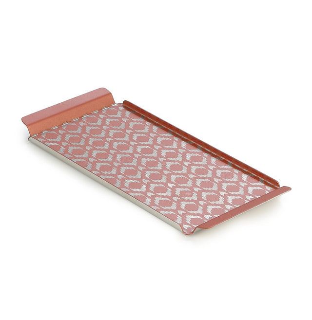 Pink Ikat Designer Serving Tray – Small & Stylish