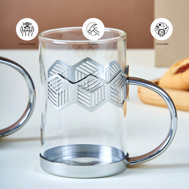 Deco Hexagon Mug | Set of 2