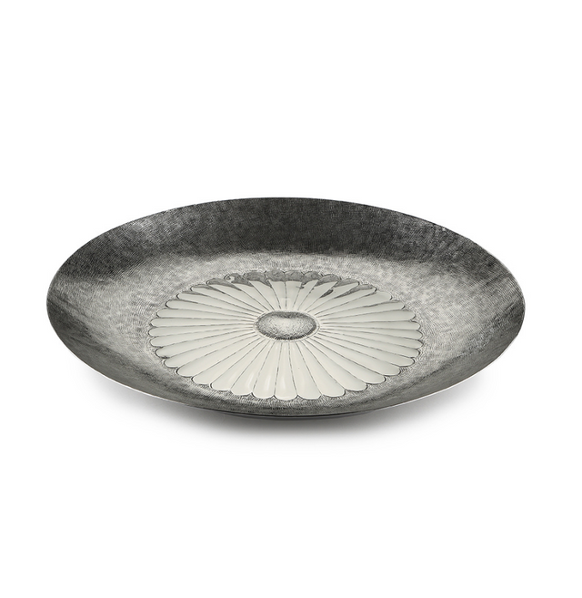 Flower Platter with Hammer Decorative | Large