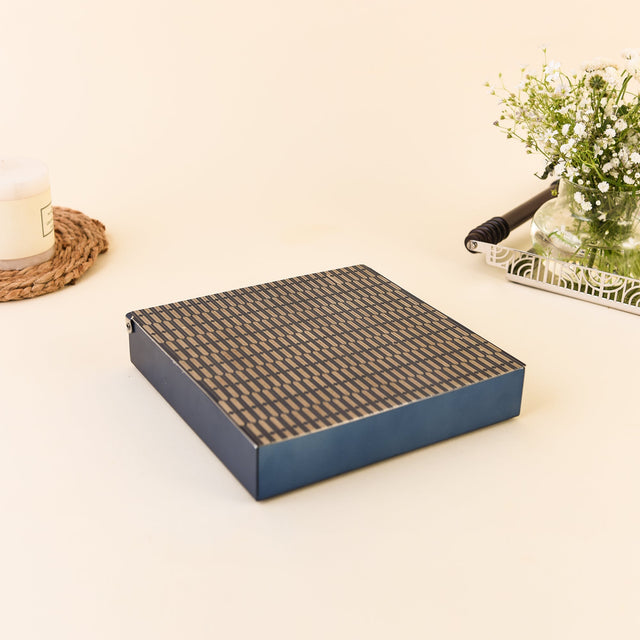 Inline Diamond Square Box | L | 200X200 | Blue