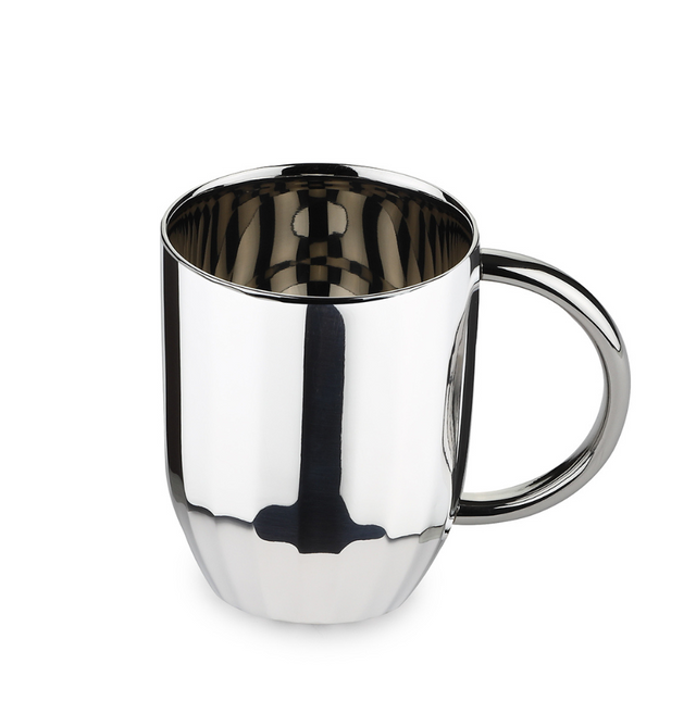 Dome Luxury Stainless Steel Coffee Mugs | Set of 2