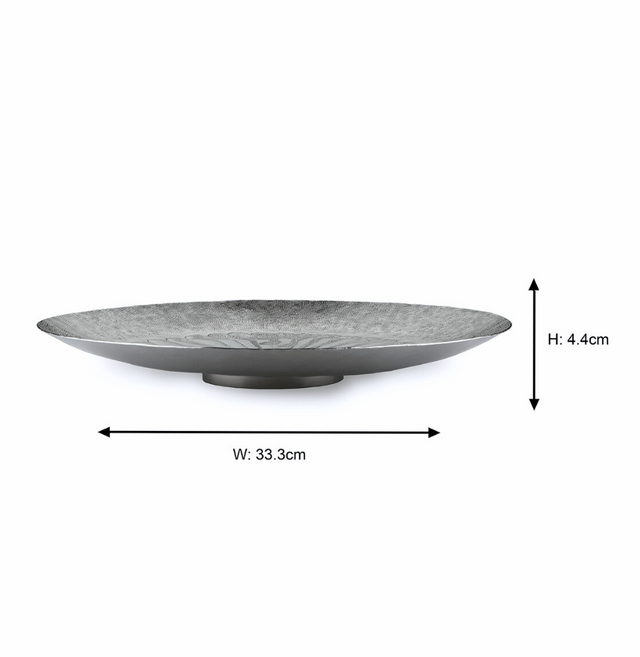 Flower Platter with Hammer Decorative