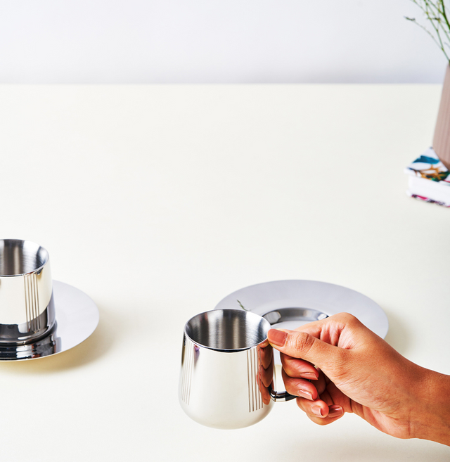 Deco Cup & Saucer | Luxury Cup Set of 2