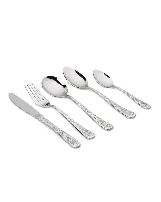 Rose Quartz Cutlery | Set of 30