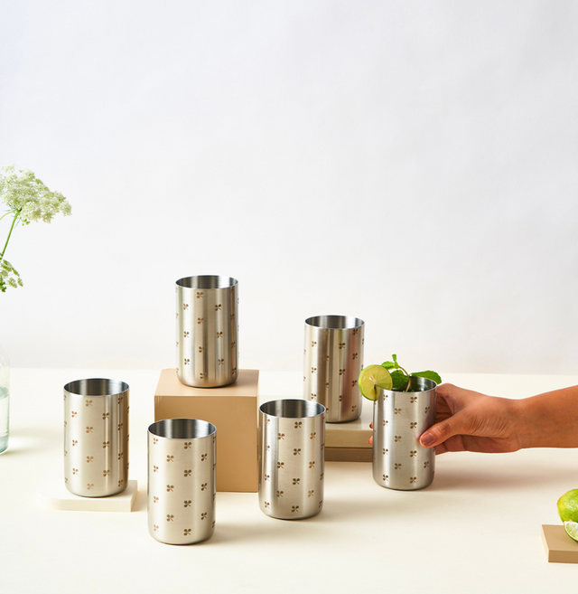 Zenith Stainless Steel Tumbler | Set of 6