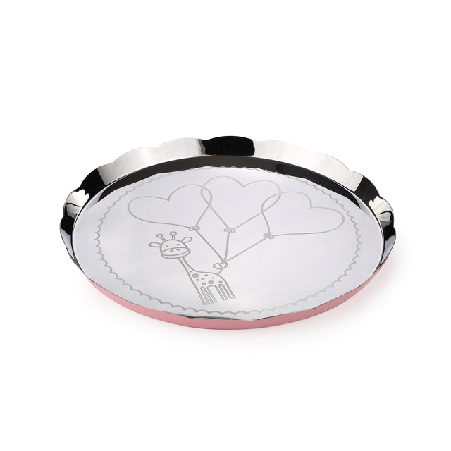 Carnival Giraffe Thali | Large | Pink