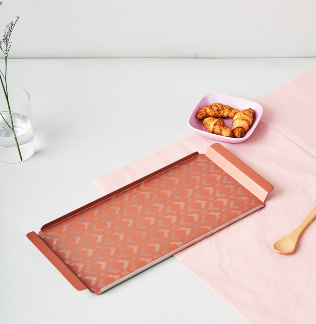 Ikat Serving Tray Pink | Large