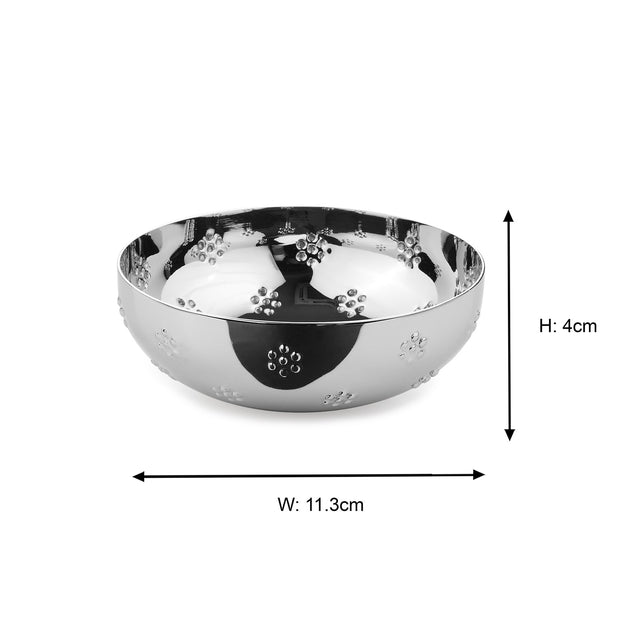 Polka Flower Dahi Bhalla Katori | Set of 6