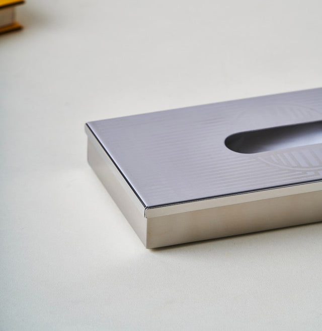 Art Deco Stainless Steel Premium Tissue Box