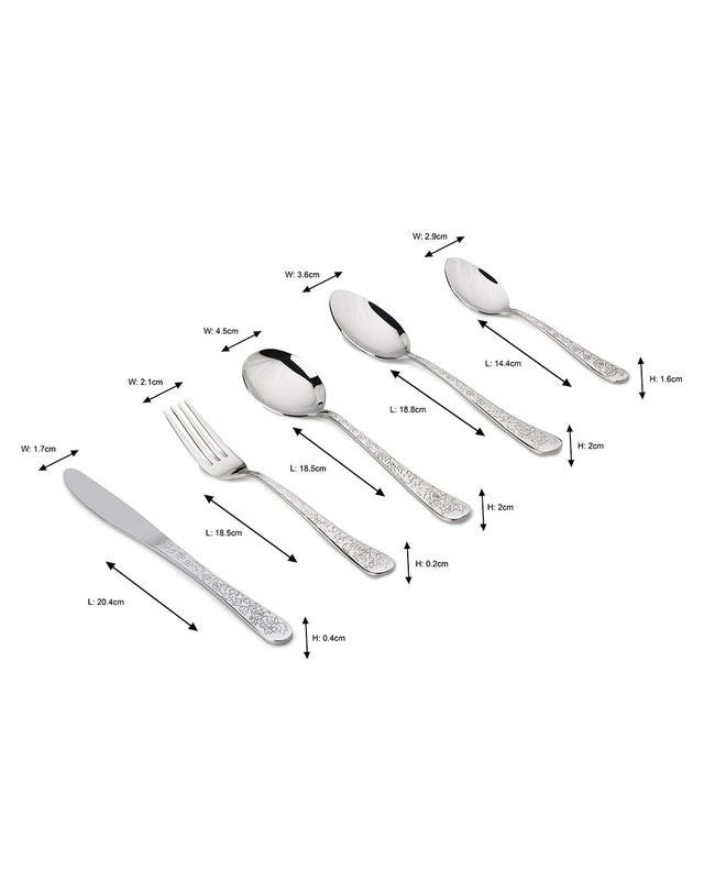 Rose Quartz Cutlery | Set of 30