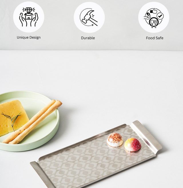 Ikat Tray Matt Finish | Small
