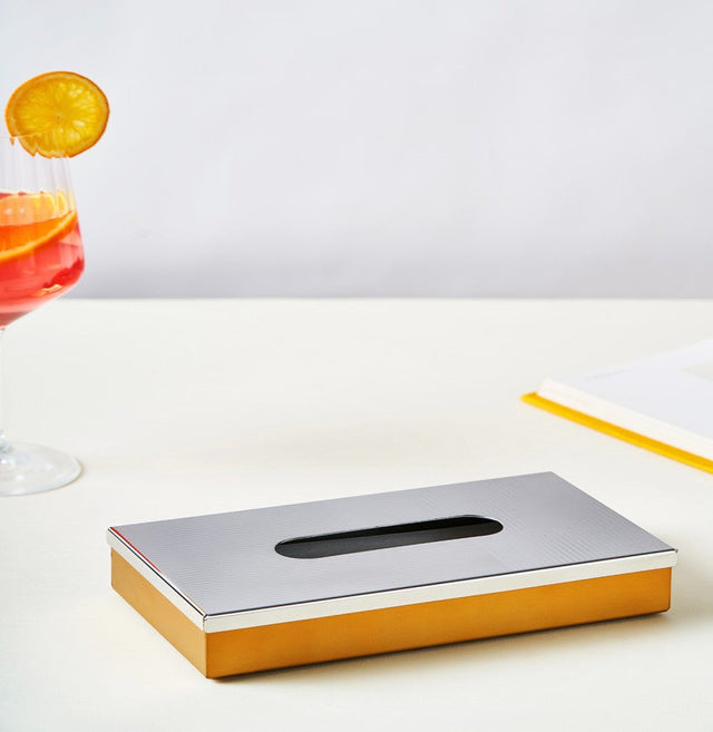 Deco Gold Premium Tissue Box – Stainless Steel