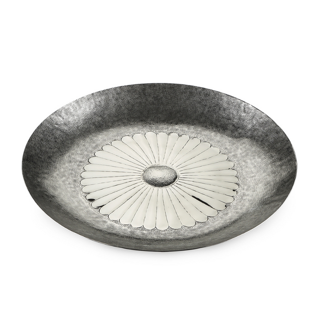 Flower Platter with Hammer Decorative | Large