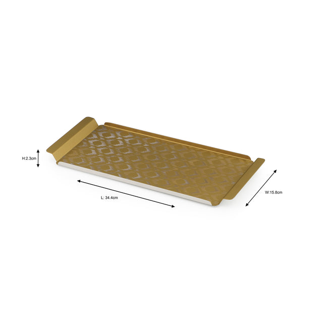 Ikat Tray | Gold