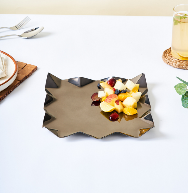 Criss Cross Platter With PU - Small