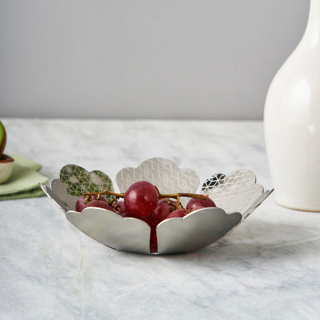 Pink City Collection Etching fruit Basket