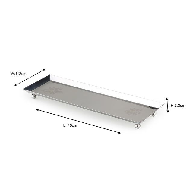 Flower Longish Platter | Large
