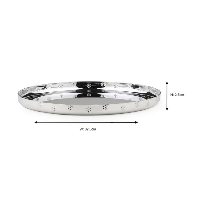 Polka Flower Thali | Set of 6