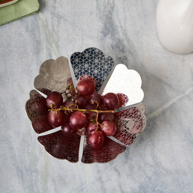 Pink City Collection Etching fruit Basket