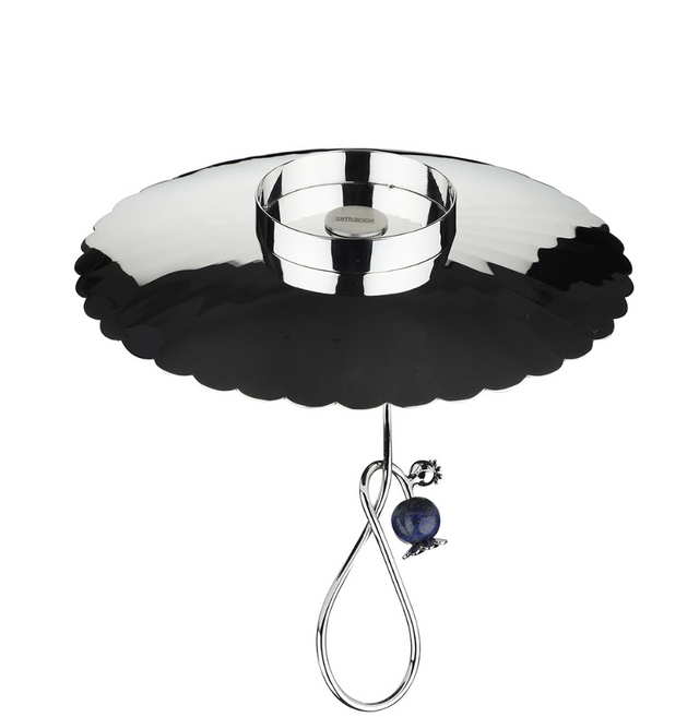Poppy Pole Platter with Lapiz Lazuli Stone | Small