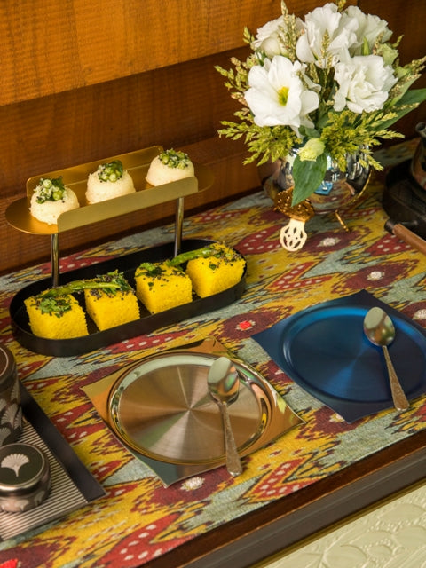 Deco Offset Two Tier Platter