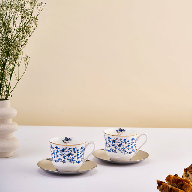Royal Lapiz Cup and Saucer | Set of 2