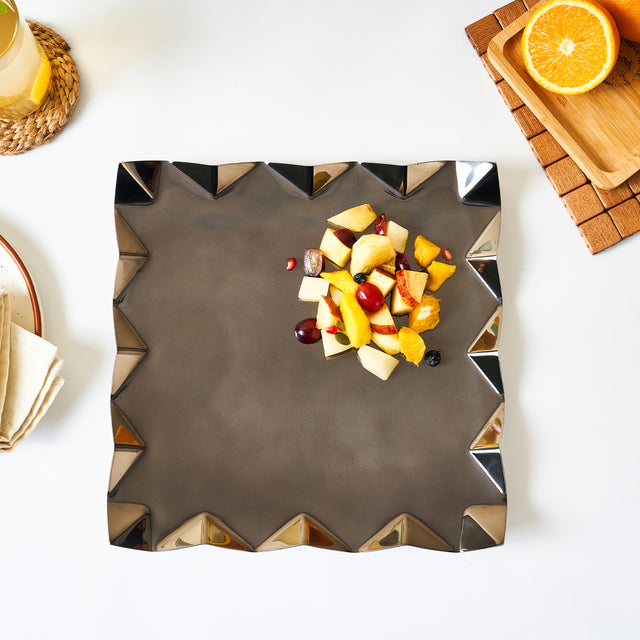 Criss Cross Platter With PU - Medium