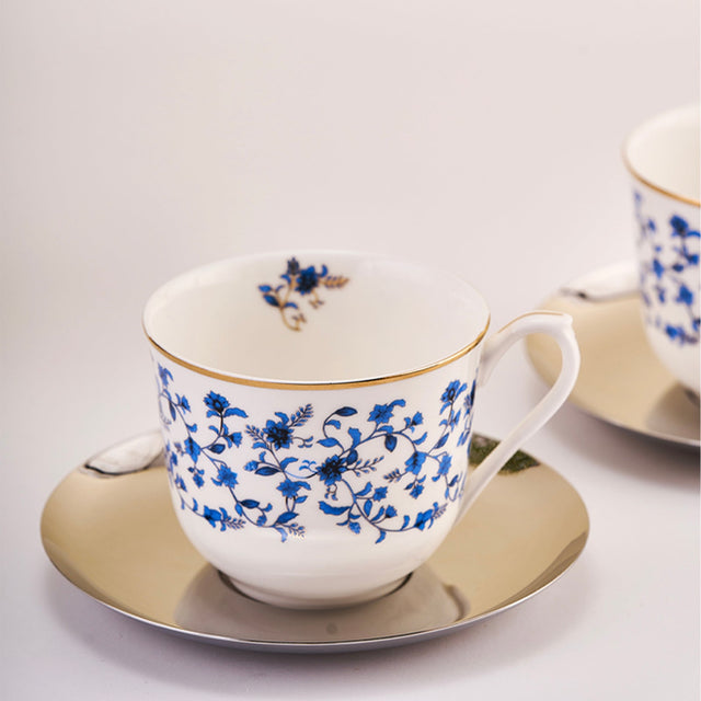Royal Lapiz Cup and Saucer | Set of 2
