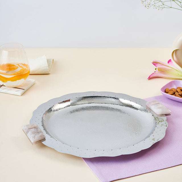 Polka Platter with Handle Small