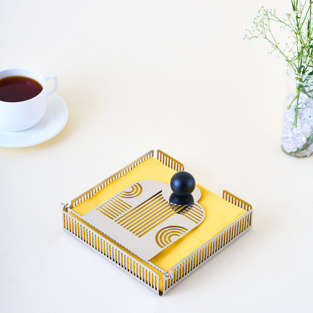 Art Deco Napkin Holder | Large