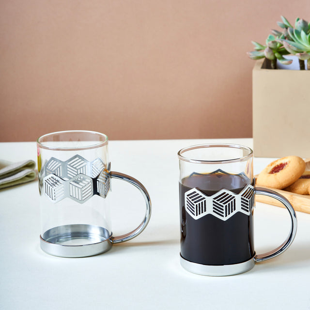 Deco Hexagon Mug | Set of 2