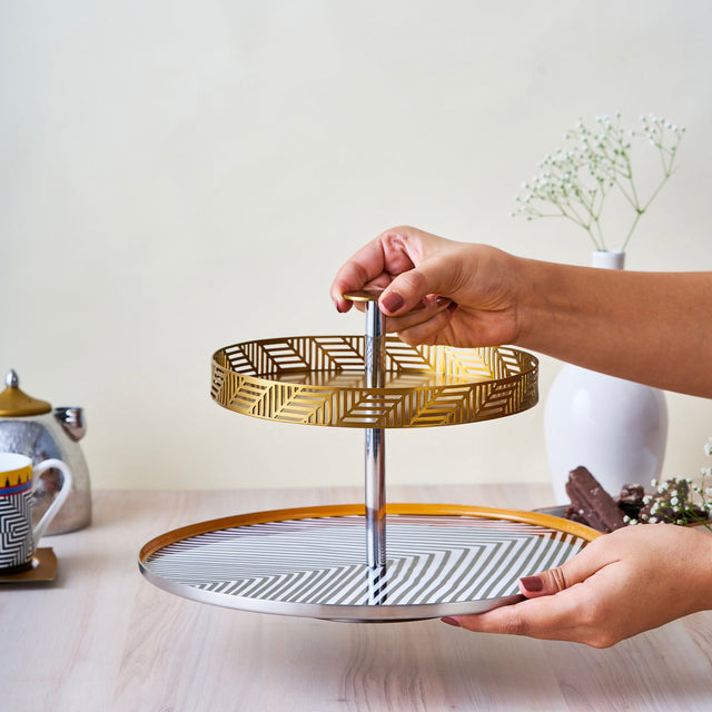 Maasai Two Tier Platter