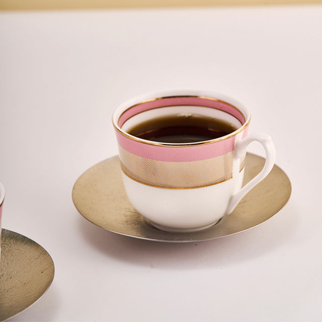 Pink Cup and Saucer | Set of 2