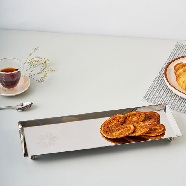 Flower Longish Platter | Large